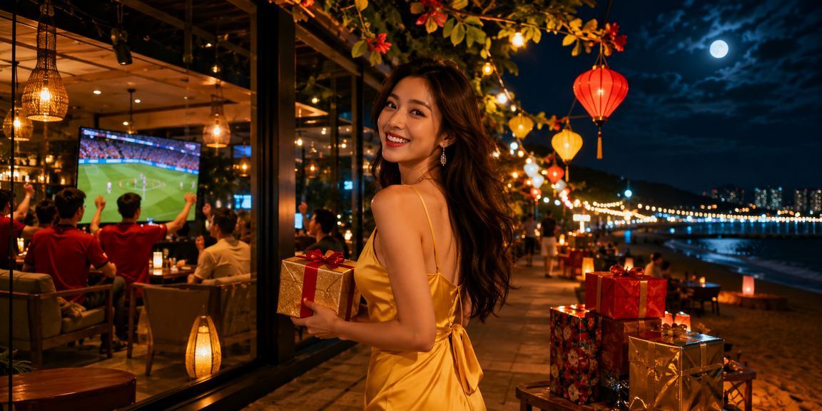 Không khí cá cược bóng đá tại chợ đêm Đà Nẵng với màn hình mobile